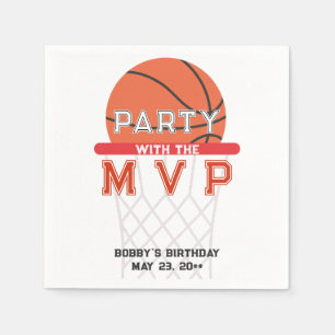 Basketball Sports Jumpman Theme Any Age Birthday Napkin