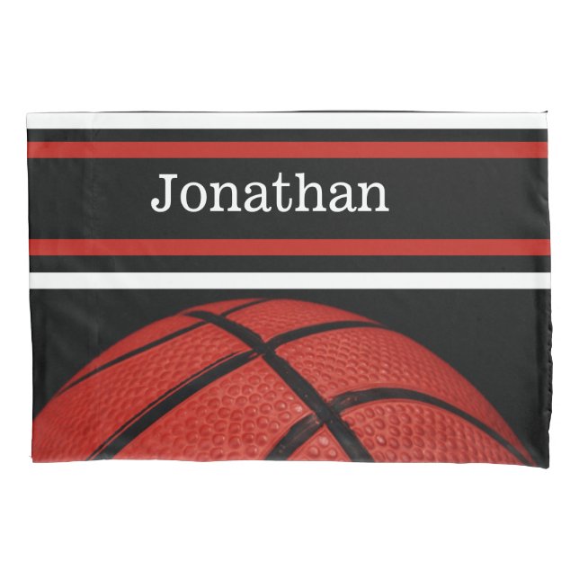 Basketball  Sports Name, Player Coach Teammate Pillowcase (Front)