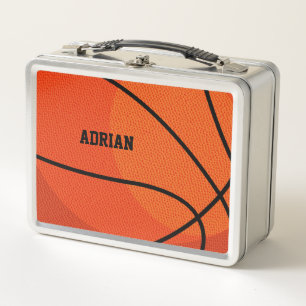 Basketball Sports Personalised  Metal Lunch Box