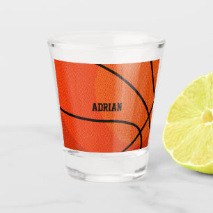 Basketball Sports Personalised Shot Glass