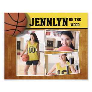 Basketball Sports Photo Collage Print