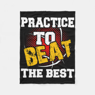 Basketball Sports Player Practice To Beat The Best Fleece Blanket