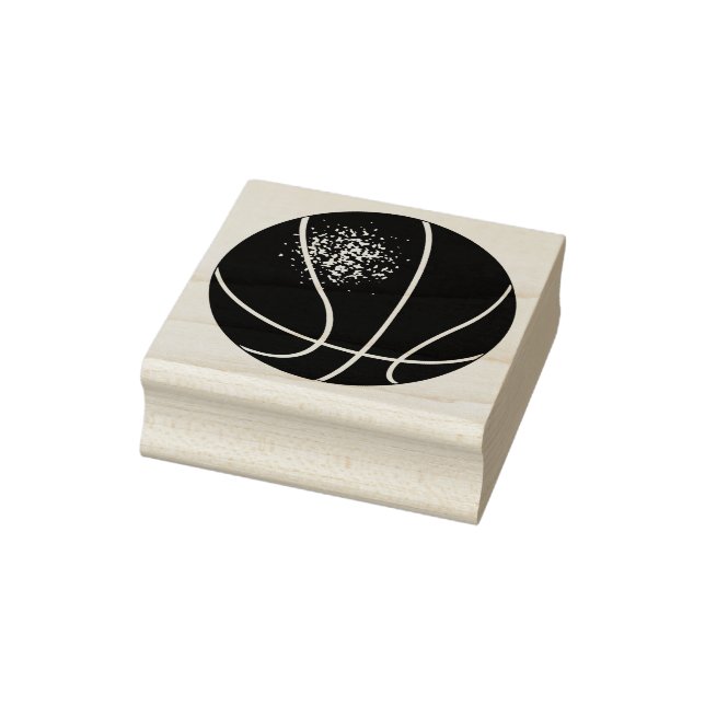 Basketball Sports Rubber Art Stamp (Stamp)