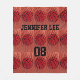 Basketball Sports Team Personalised blanket