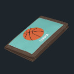 Basketball Sports-Themed Kids Trifold Wallet<br><div class="desc">Personalise this cool game sports-themed design with a name or a custom message.</div>