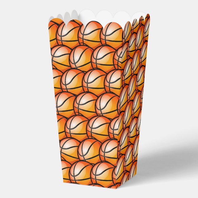 Basketball sports tiled pattern  favour box (Front)