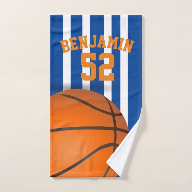 basketball sports towel, coach bath towel (Hand Towel)