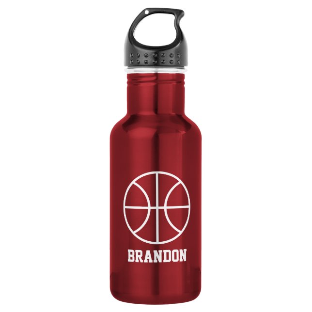Basketball sports water bottle | Stainles steel (Front)