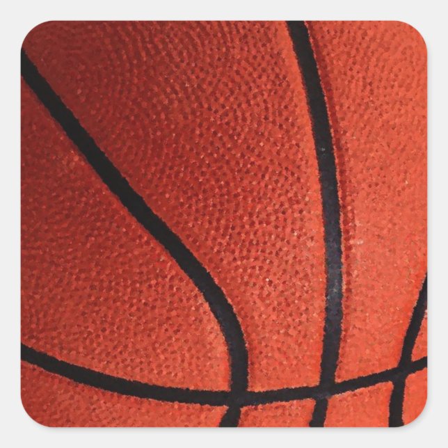 Basketball Square Sticker (Front)