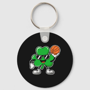 Basketball St Patricks Day Boys Shamrock Kids Todd Key Ring
