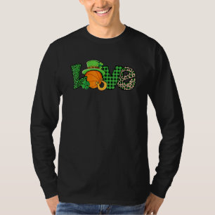 Basketball St Patricks Day Men Women T-Shirt