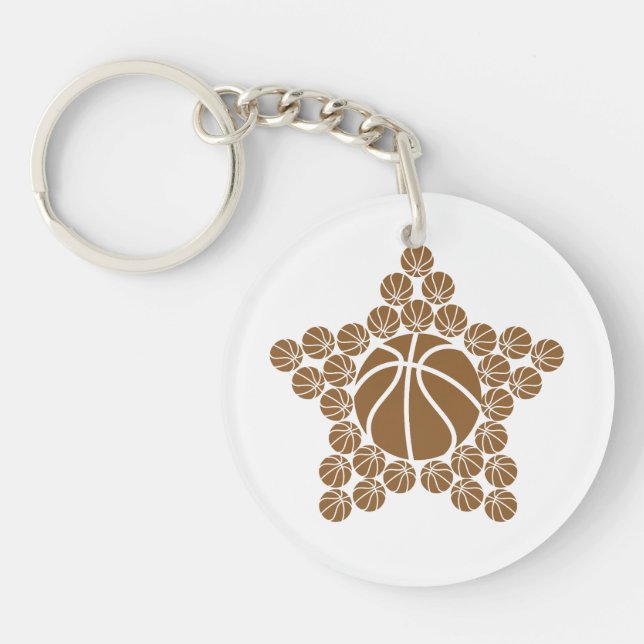 Basketball Star Key Ring (Front)