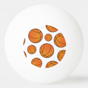 Basketball Star Pattern Ping Pong Ball