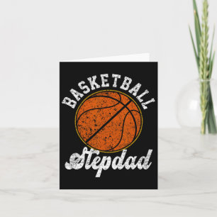Basketball Stepdad Basketball Lover Fathers Day Card
