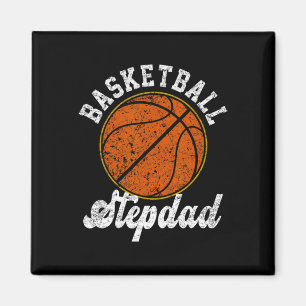 Basketball Stepdad Basketball Lover Fathers Day Magnet