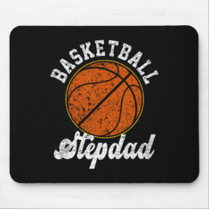 Basketball Stepdad Basketball Lover Fathers Day Mouse Pad