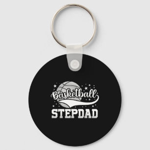 Basketball stepdad basketball player  key ring