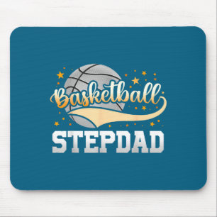 Basketball stepdad fathers day mouse pad