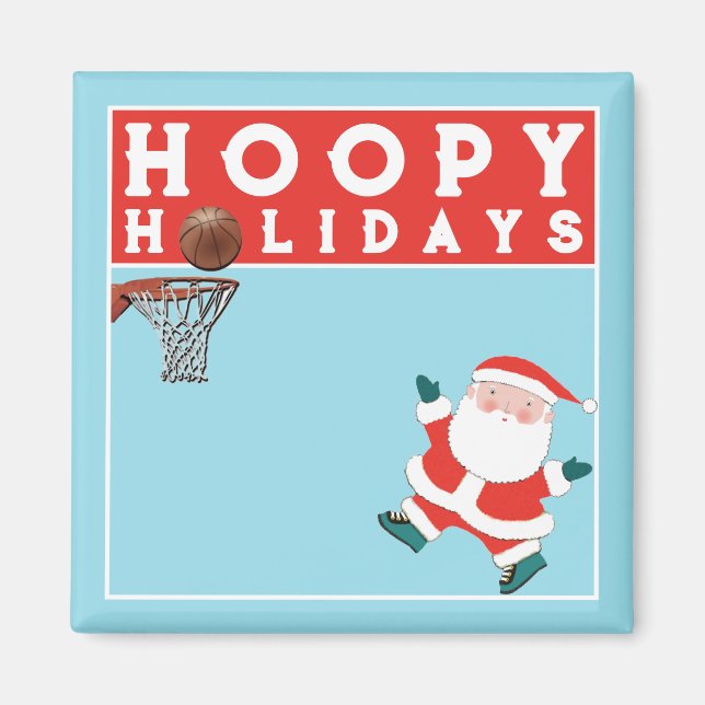Basketball Stocking Stuffer Magnet (Front)