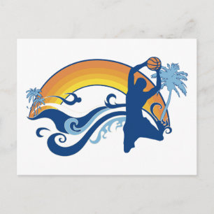 basketball summersetz postcard