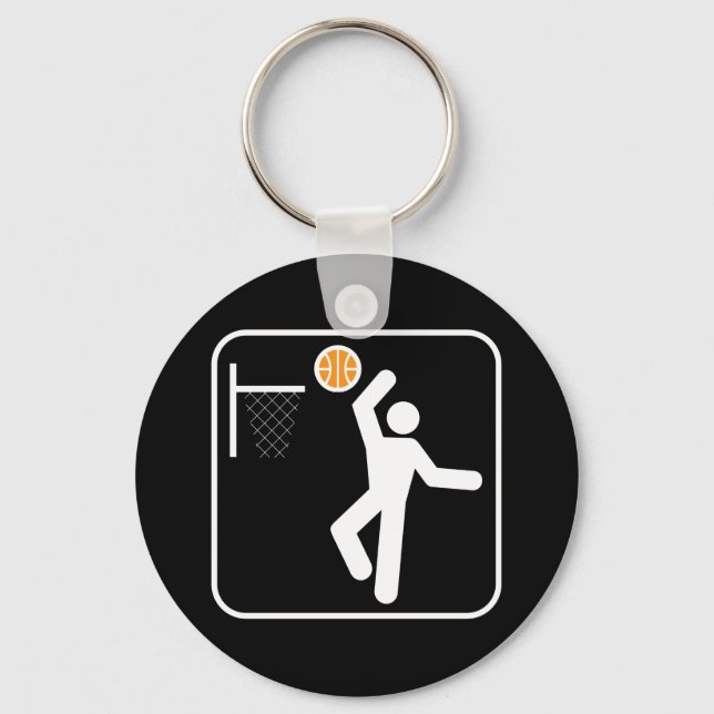Basketball Symbol Keychain (Front)