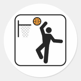 Basketball Symbol Sticker