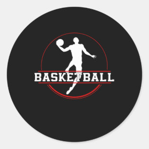 Basketball Team Basketball Player Streetball Classic Round Sticker