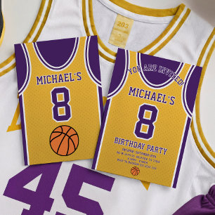 Basketball Team Birthday Invitation