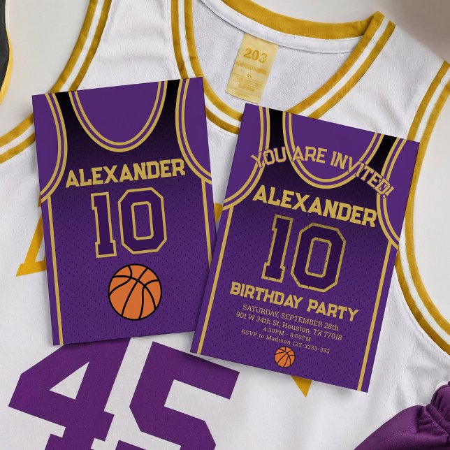 Basketball Team Birthday Invitation (Creator Uploaded)