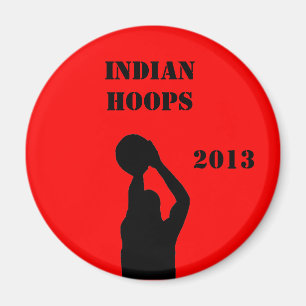 Basketball team magnet
