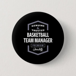Basketball Team Manager Logo Gift Ideas  6 Cm Round Badge