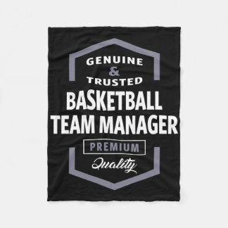 Basketball Team Manager Logo Gift Ideas  Fleece Blanket