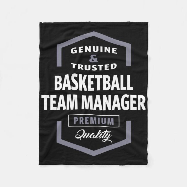 Basketball Team Manager Logo Gift Ideas  Fleece Blanket (Front)