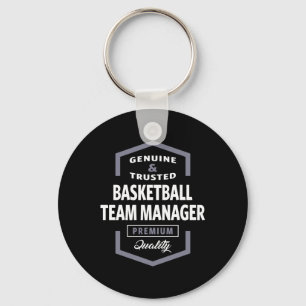 Basketball Team Manager Logo Gift Ideas Key Ring