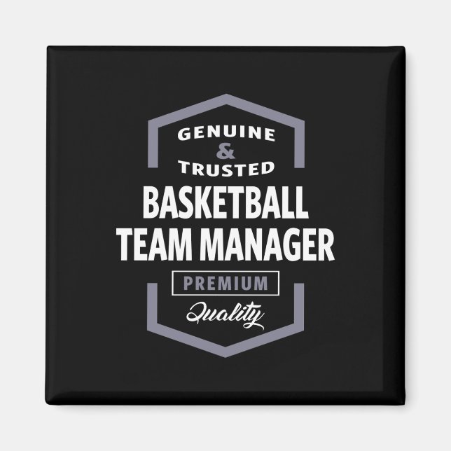 Basketball Team Manager Logo Gift Ideas  Magnet (Front)