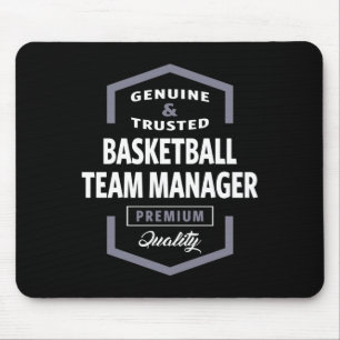 Basketball Team Manager Logo Gift Ideas Mouse Pad