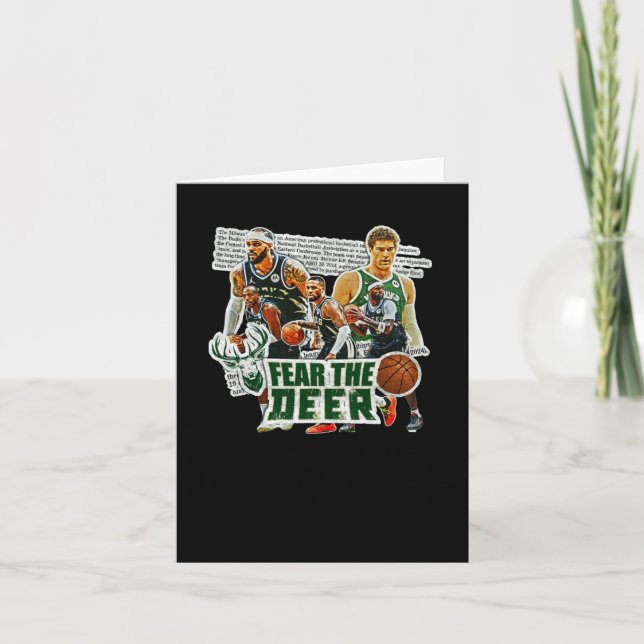 Basketball Team Milwaukee Squad Design 1  Card (Front)