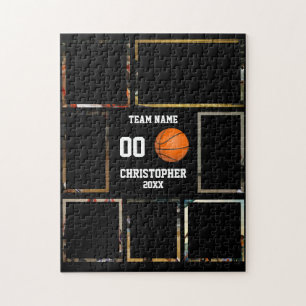 Basketball Team Photo Collage Jigsaw Puzzle