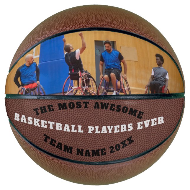 Basketball Team Photo Custom Text Personalised (Front)
