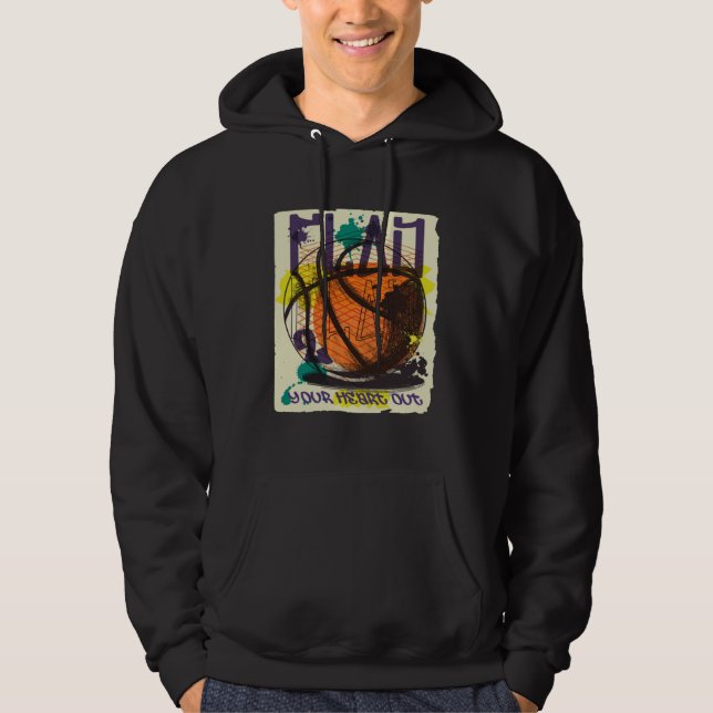 Basketball Team Player Team Sport Basket Ball Spor Hoodie (Front)