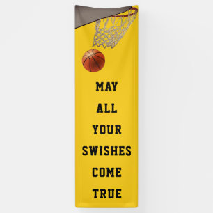 Basketball Team Yellow Banner