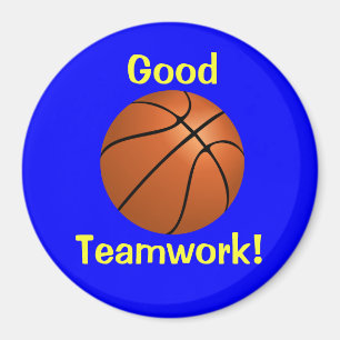 Basketball Teamwork Magnet