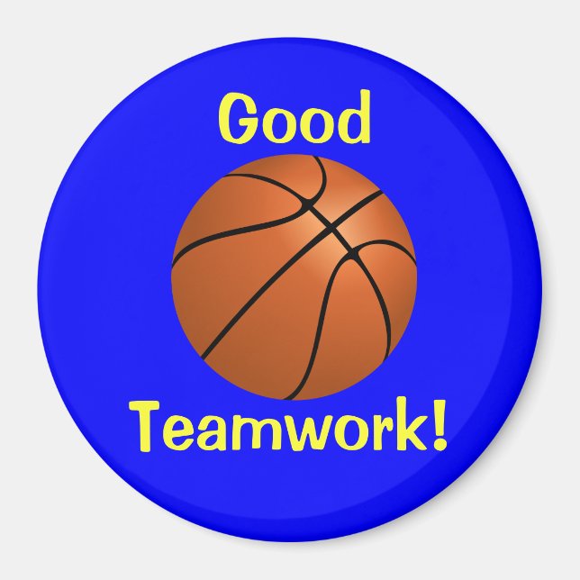 Basketball Teamwork Magnet (Front)