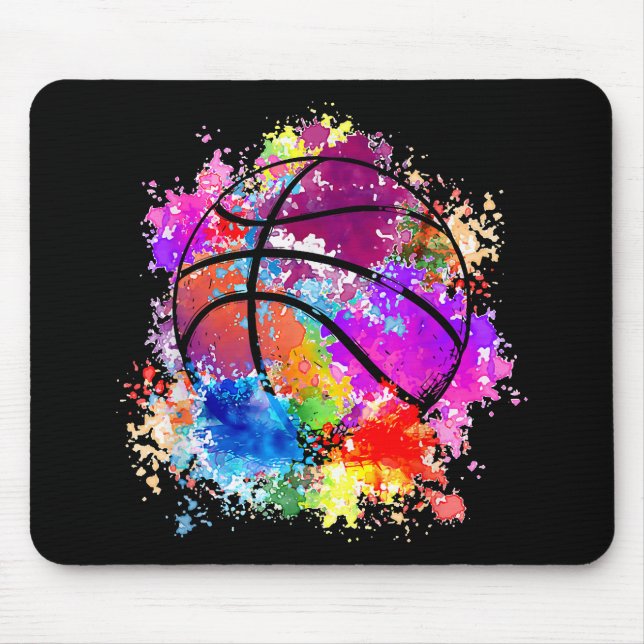 Basketball Teenagers Girls Teens Women Baller Dunk Mouse Pad (Front)