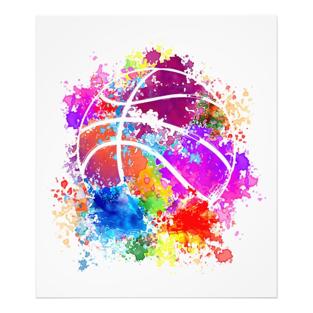 Basketball Teenagers Girls Teens Women Baller Dunk Photo Print (Front)