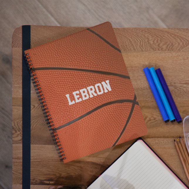 Basketball Texture Personalised Notebook (Creator Uploaded)