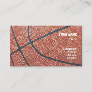 Basketball _textured_red,white,blue hoop net business card