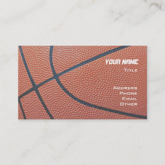 Basketball _textured_red,white,blue hoop net business card