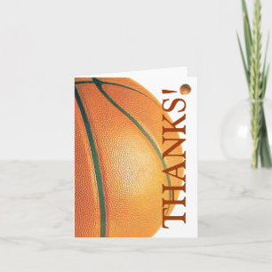 Basketball Thank You Card