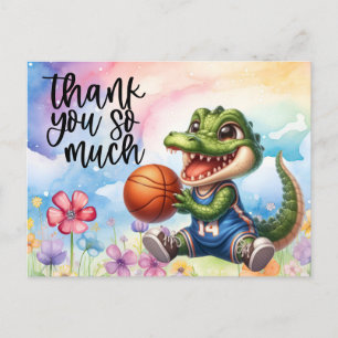Basketball Thank you card with basketball